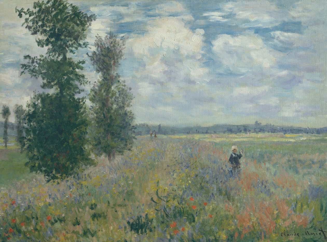 Valmuemarker nær Argenteuil af Claude Monet
