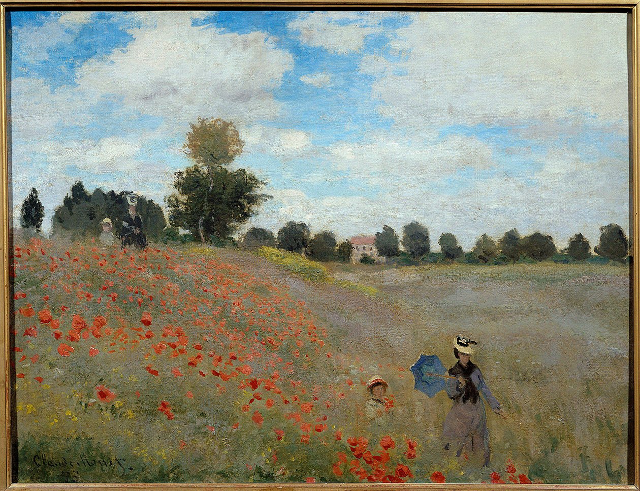 Unikkopeltoja lähellä Argenteuilia af Claude Monet