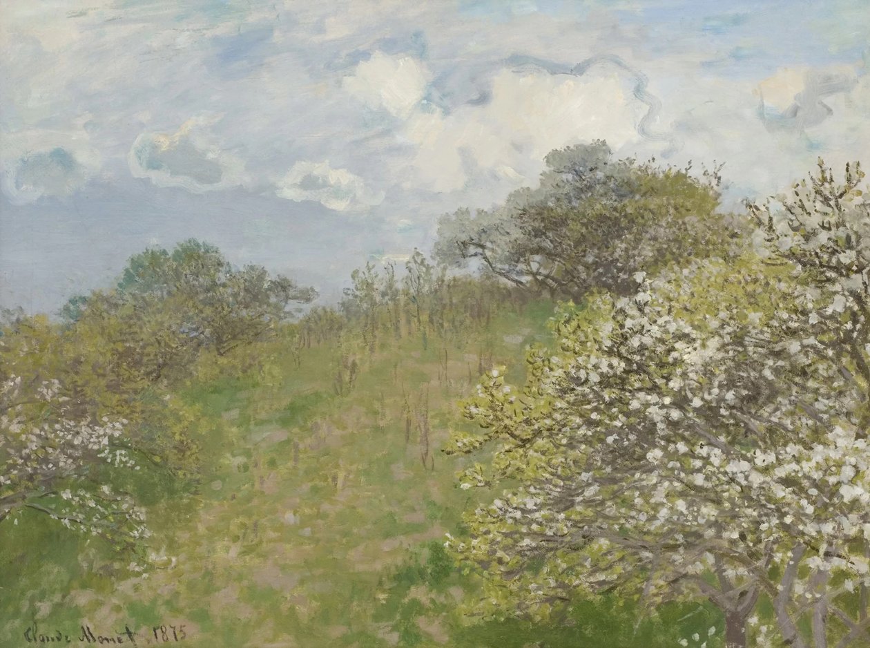 Forår forår, 1873. af Claude Monet