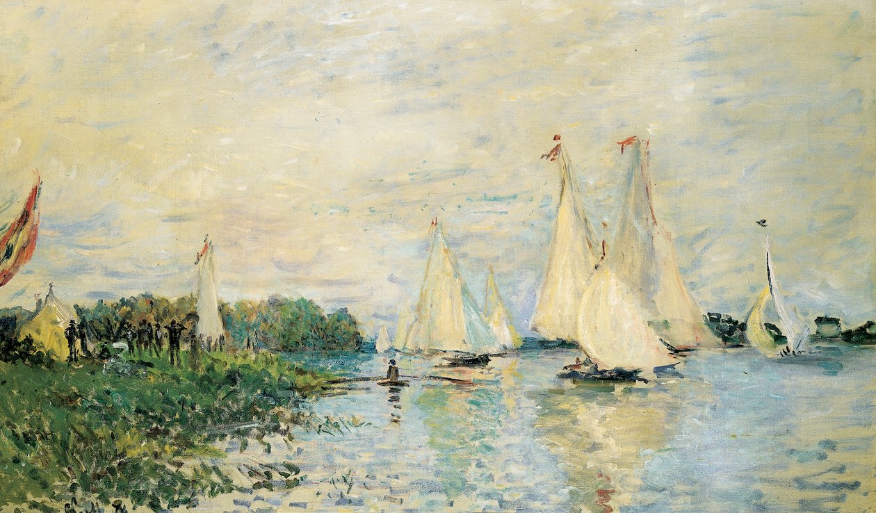 Regatta i Argenteuil, 1874 af Claude Monet
