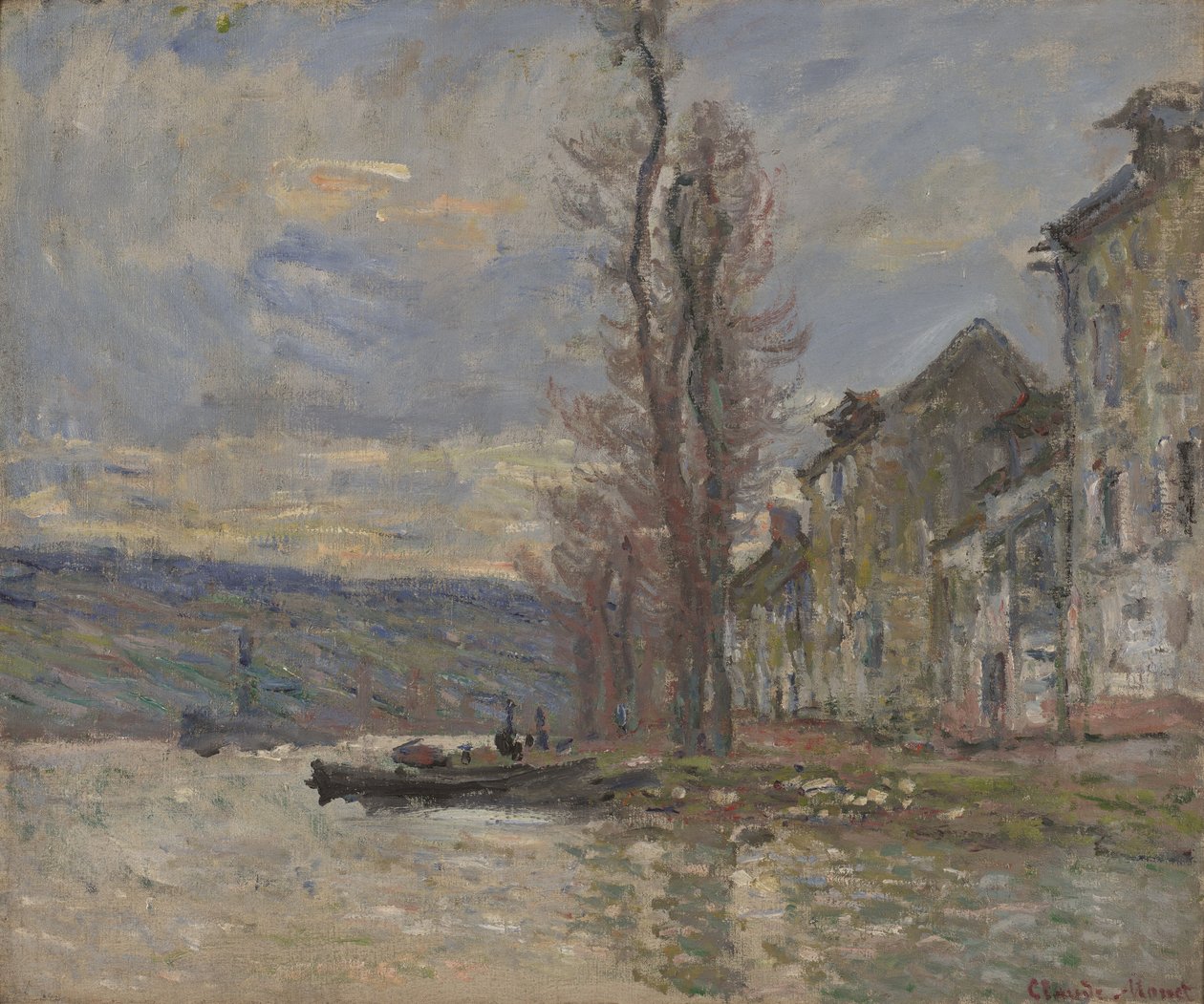 Floden ved Lavacourt af Claude Monet