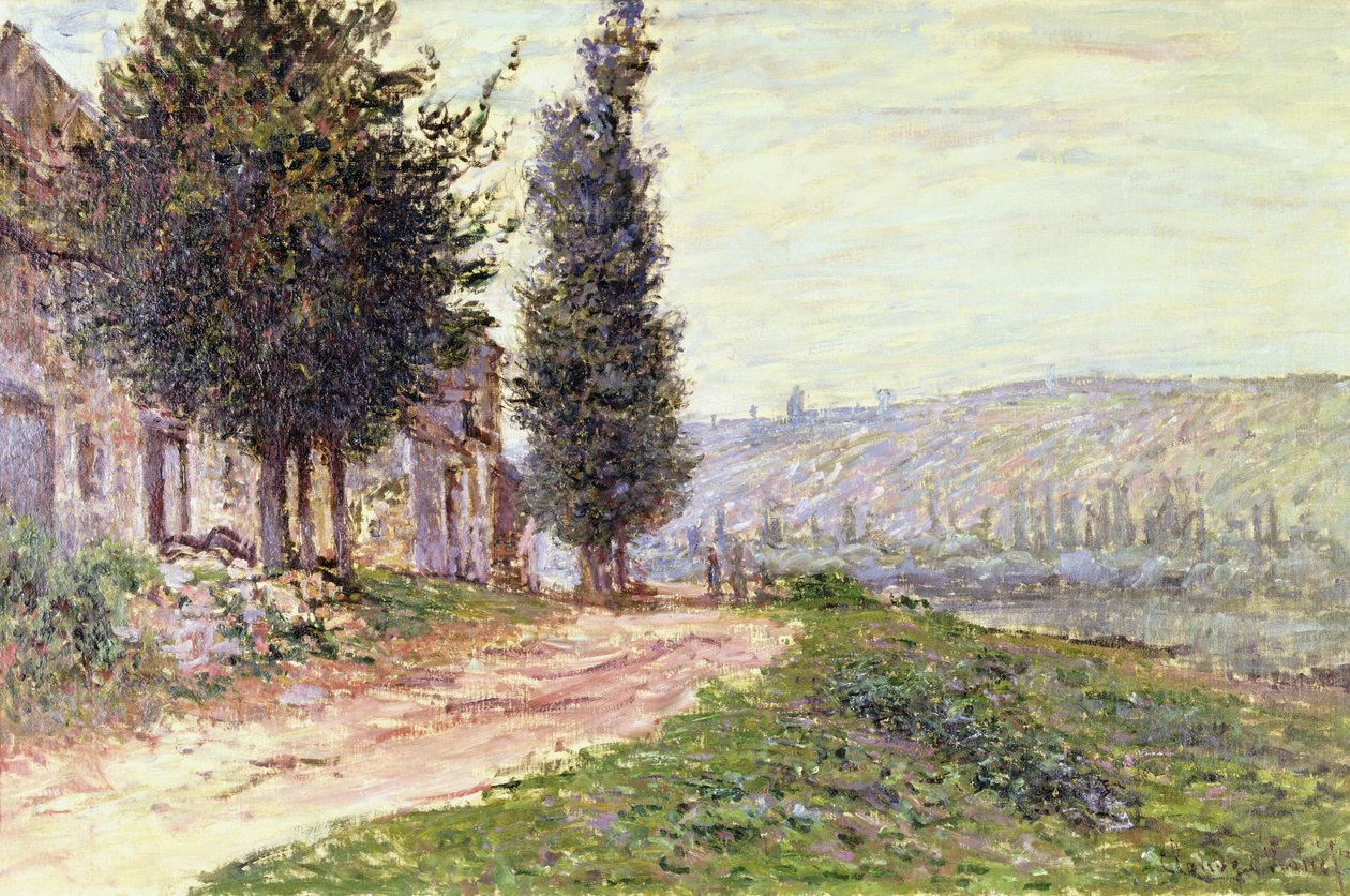 Flodbred ved Lavacourt, 1879 af Claude Monet
