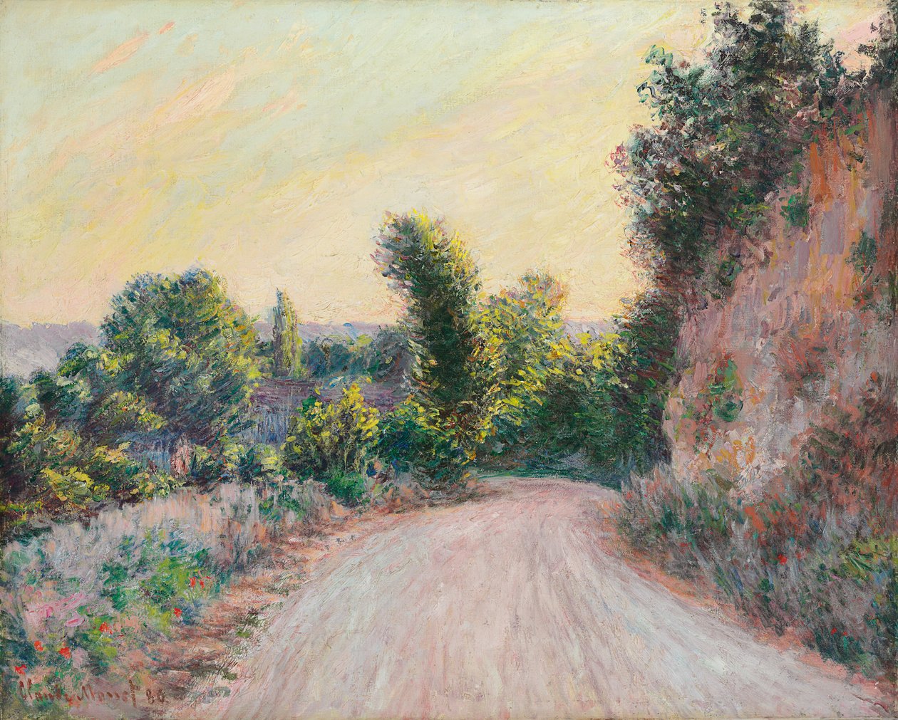Vej; Vej, 1885 af Claude Monet