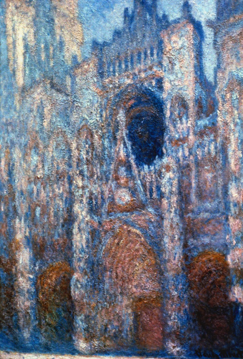 Rouen Katedral, Sollys, 1894 af Claude Monet
