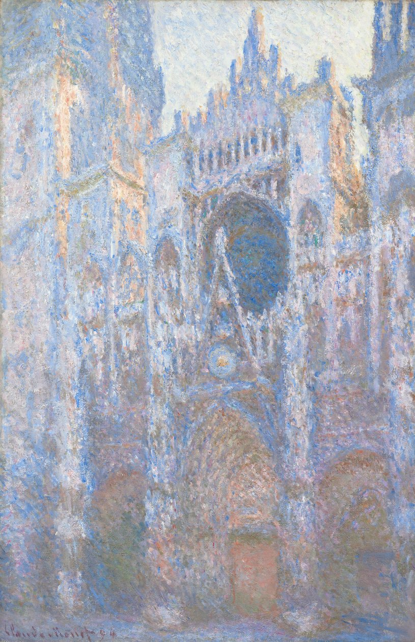 Rouen-katedralen, vestfacade, 1894. af Claude Monet