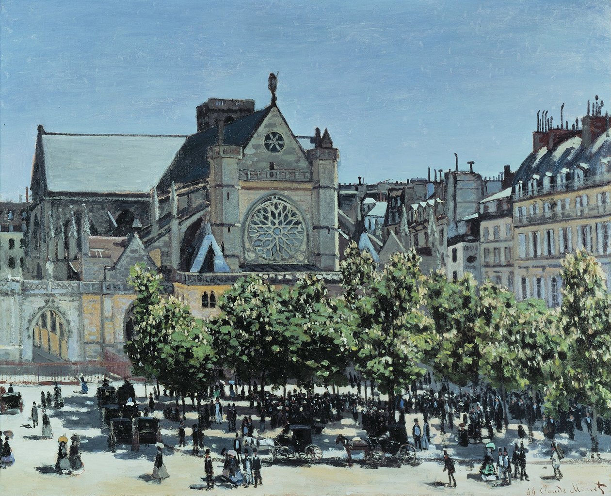 Saint-Germain the Auxerrois, 1867 af Claude Monet