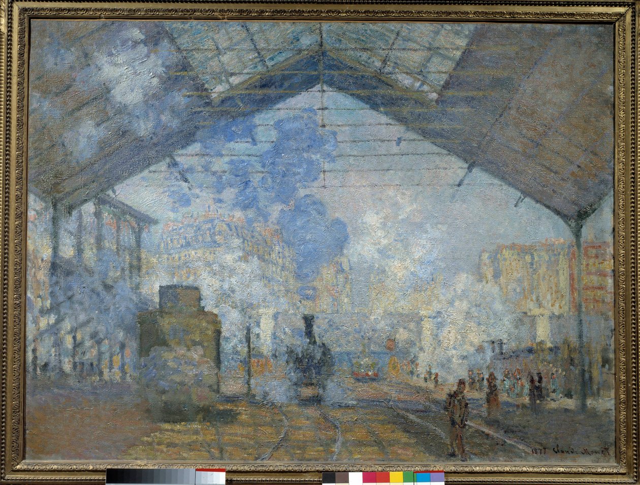 Saint Lazaren rautatieasema af Claude Monet