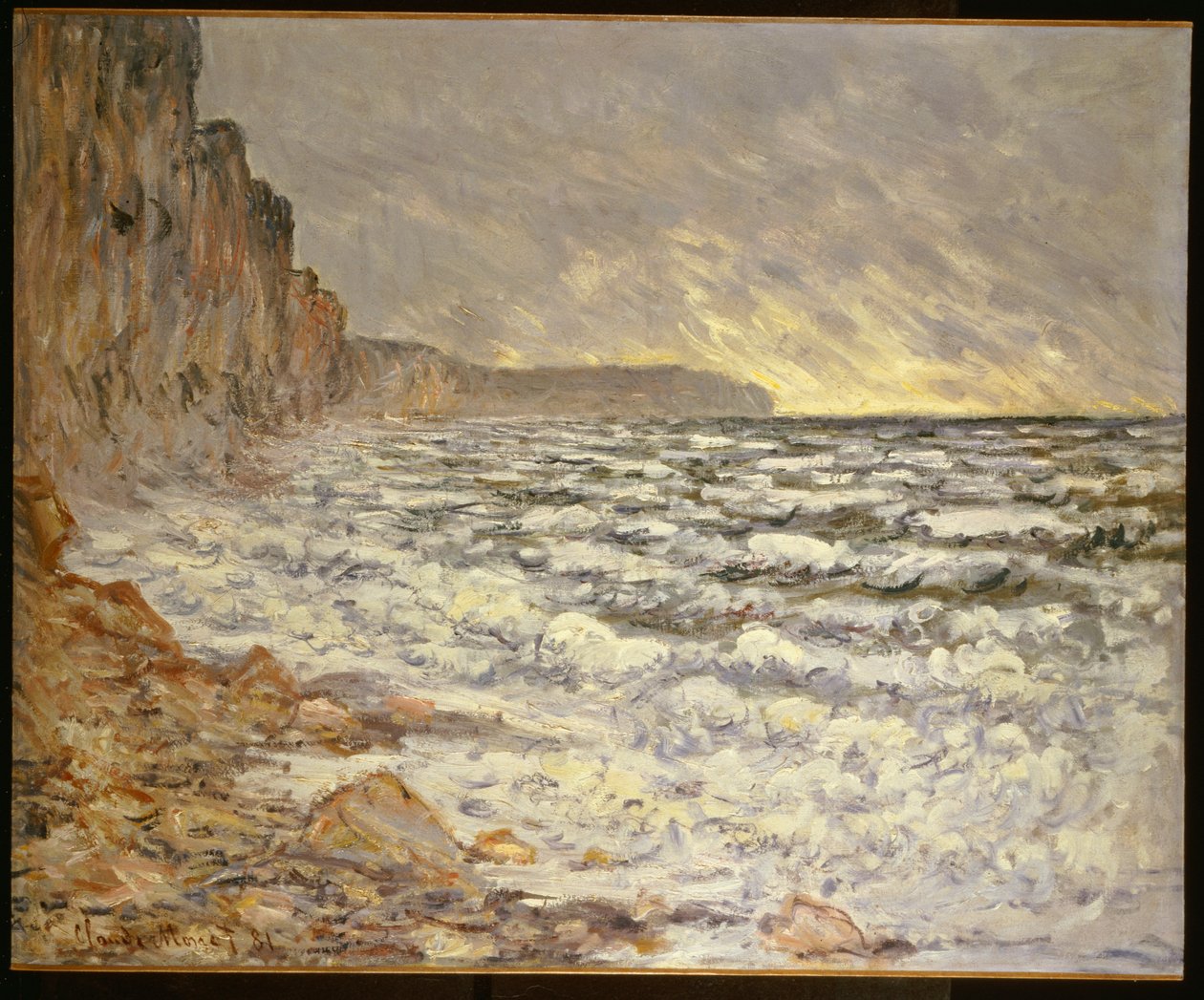 Strandpromenaden, Fecamp af Claude Monet