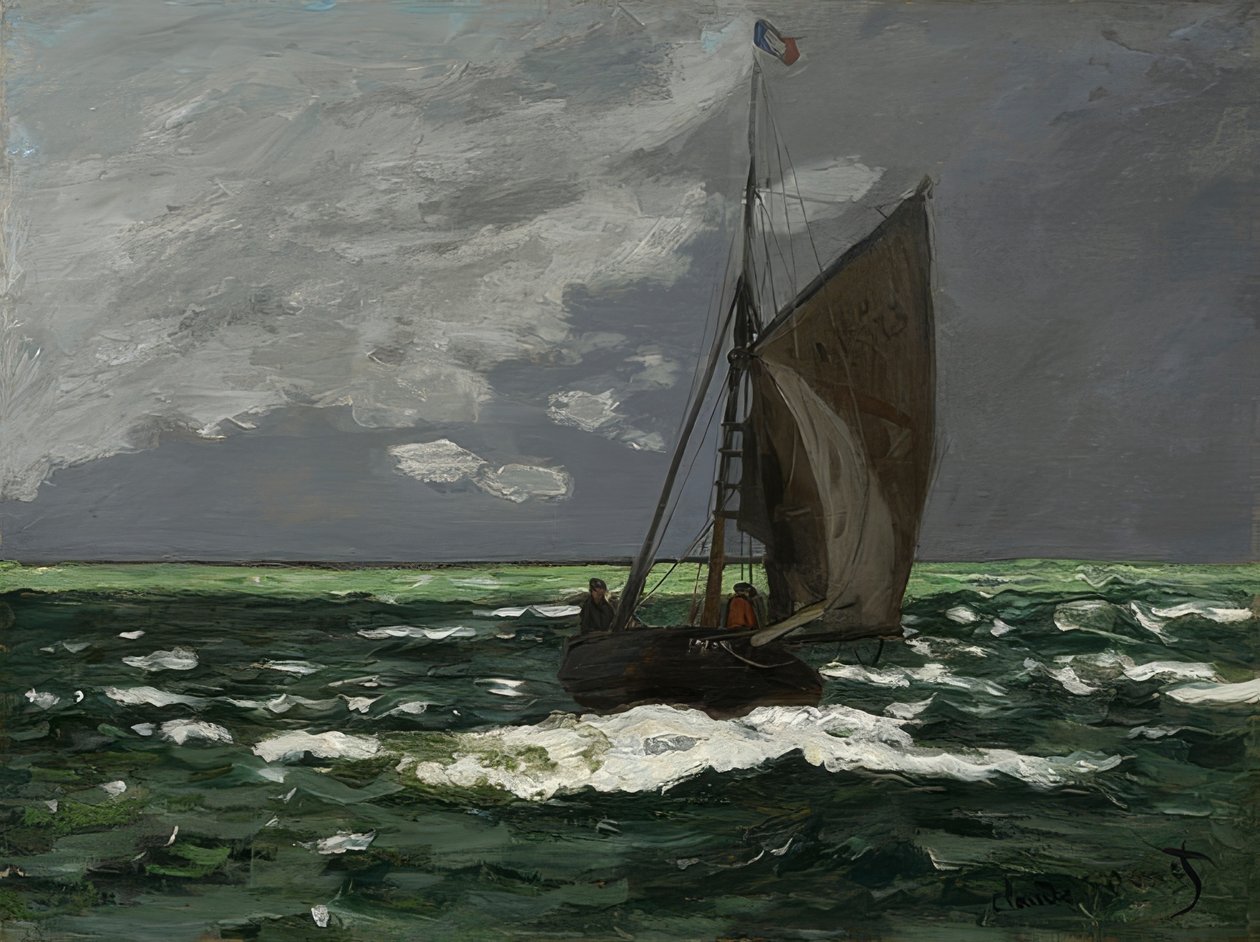 Havlandskab, storm. 1866 af Claude Monet