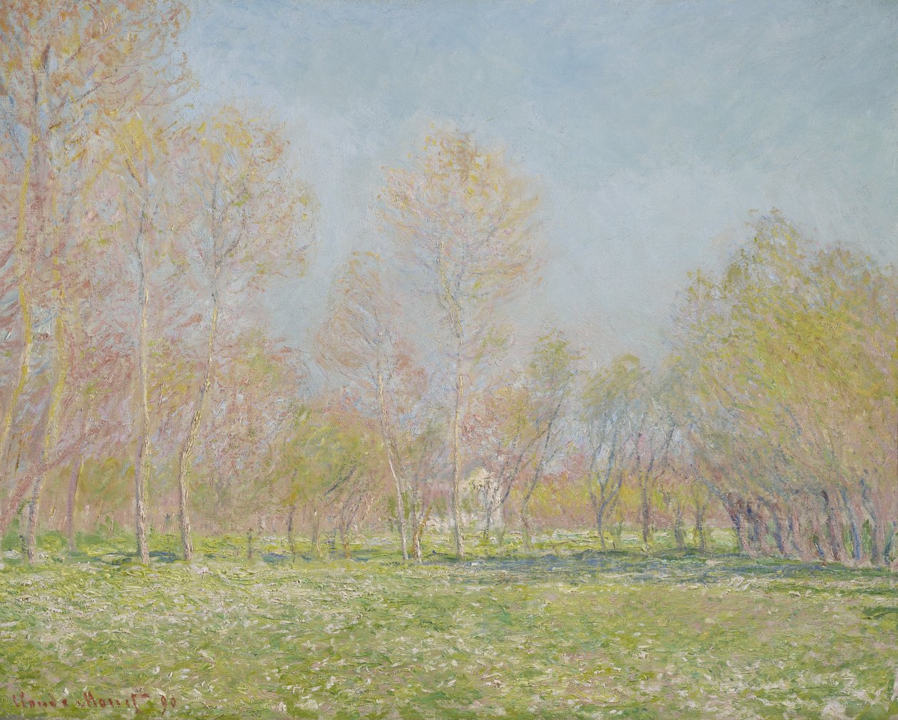 Forår i Giverny, 1890 af Claude Monet