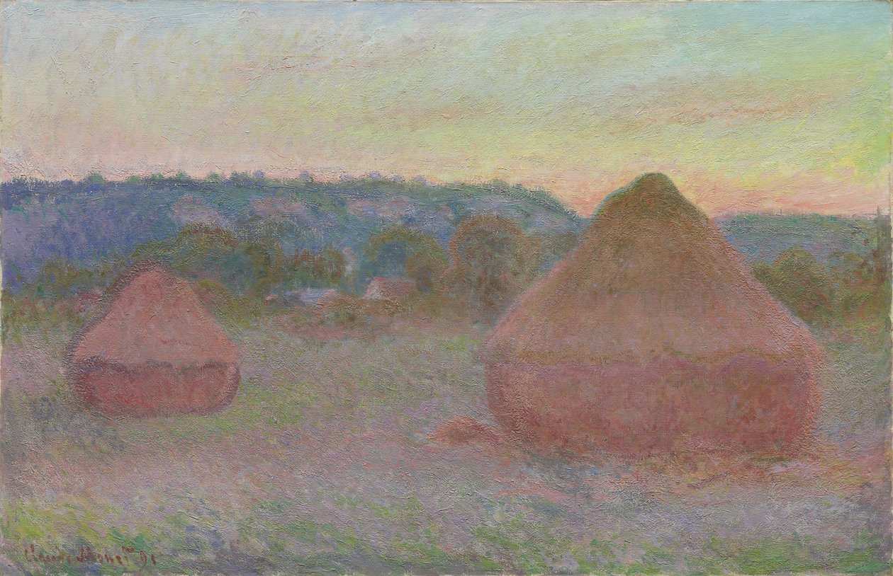 Stabler af hvede af Claude Monet