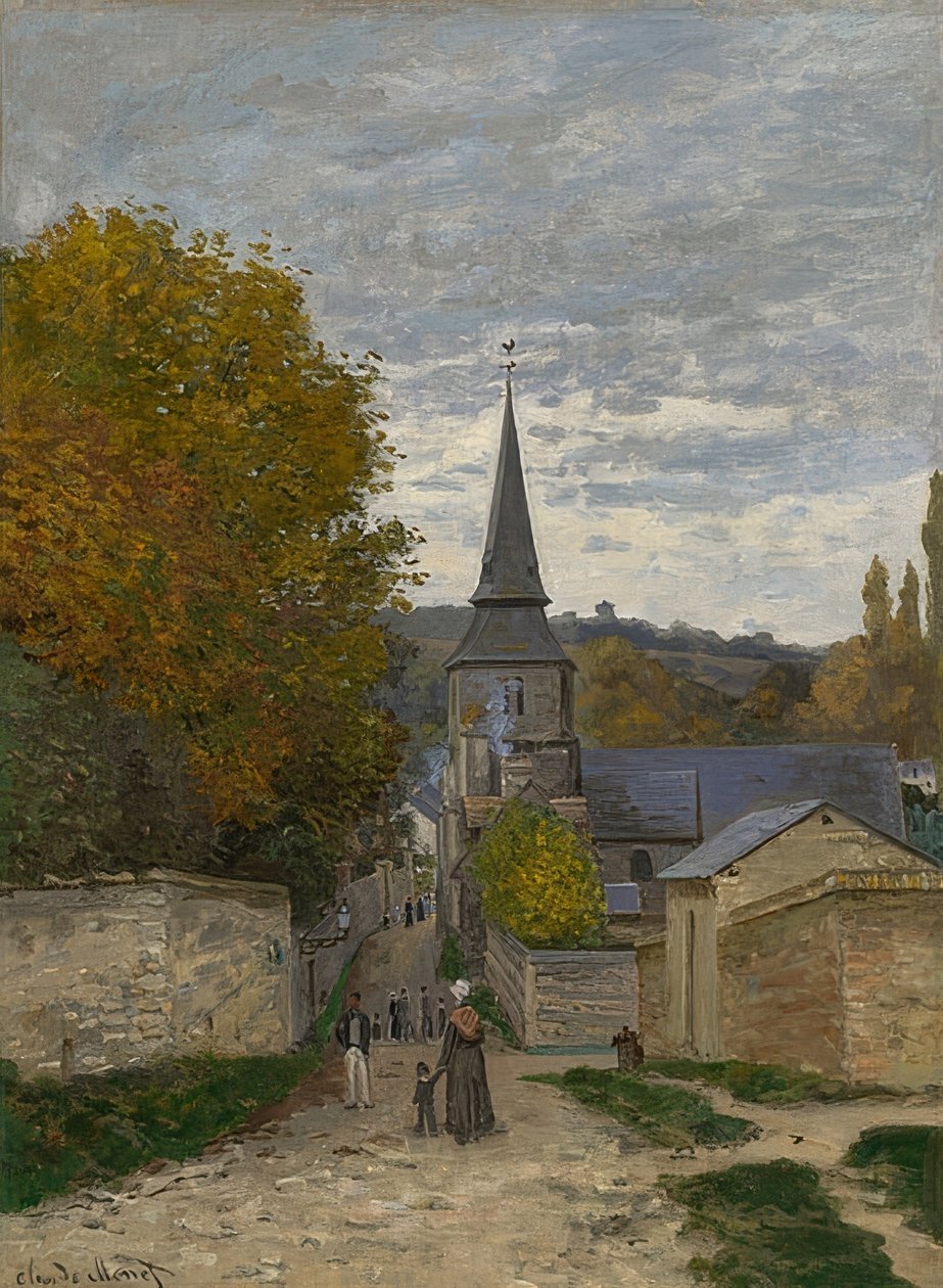Gade i Sainte-Adresse. 1867 af Claude Monet