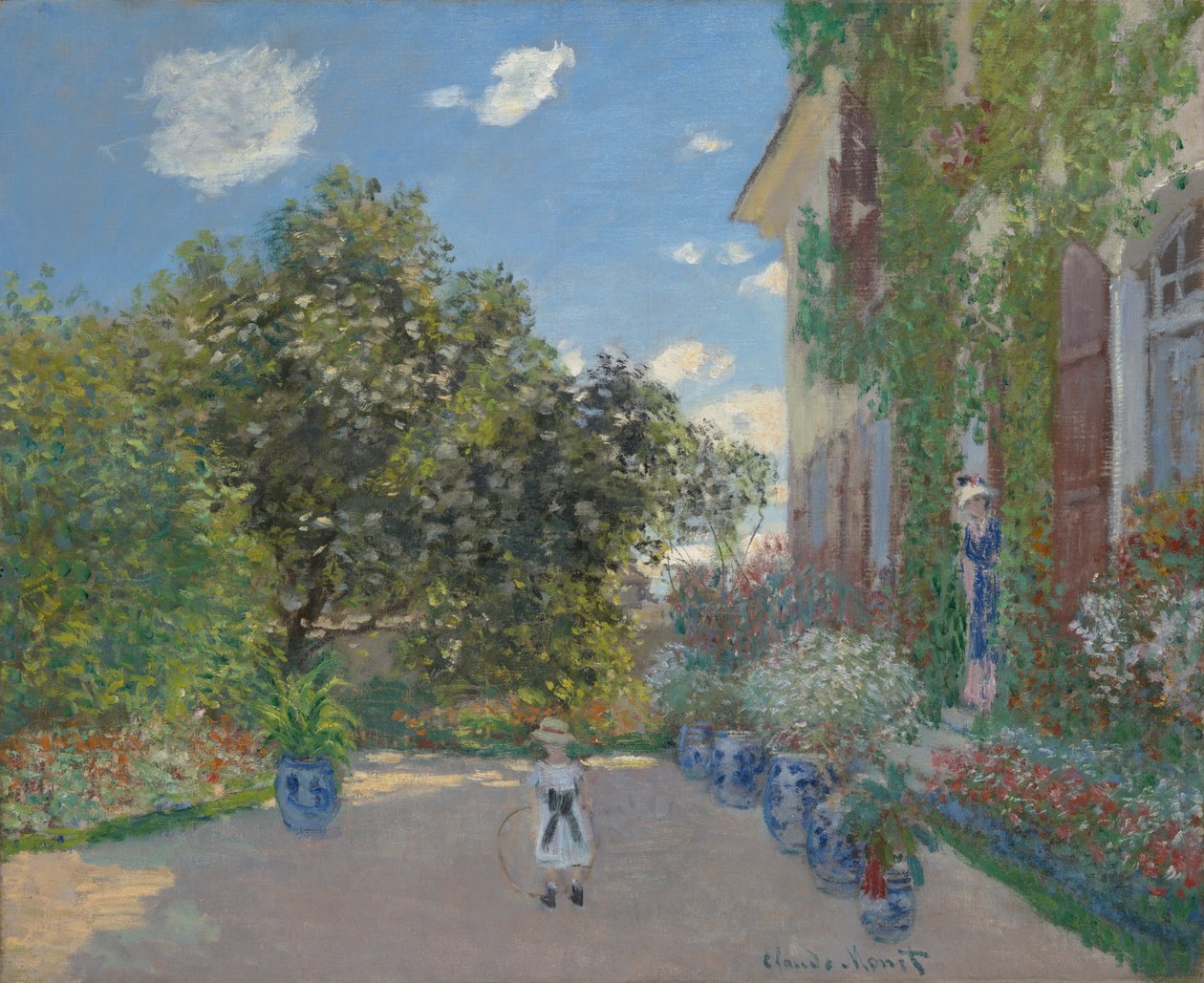 Kunstnerens hus i Argenteuil af Claude Monet