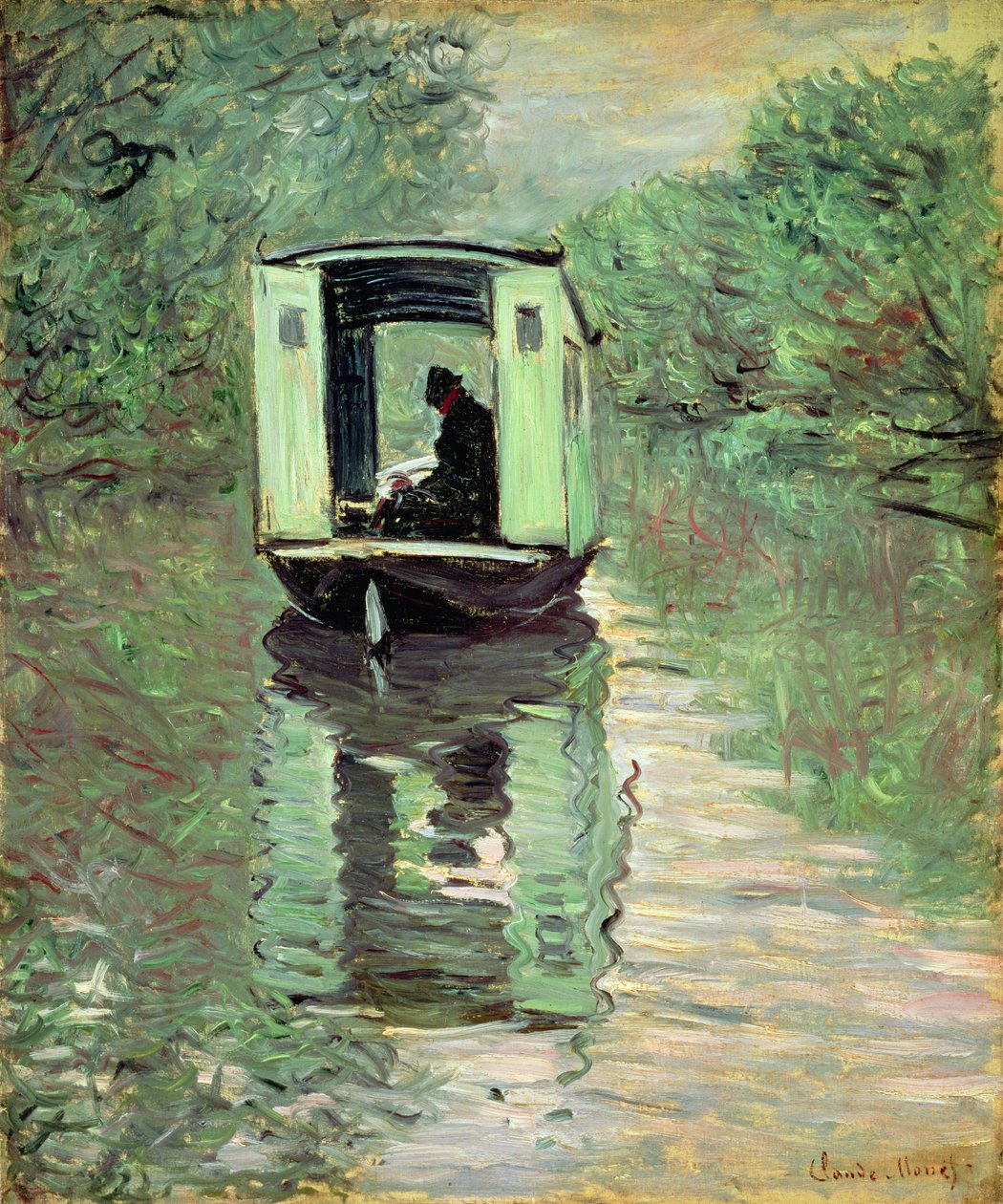 Bådstudiet, 1876 af Claude Monet