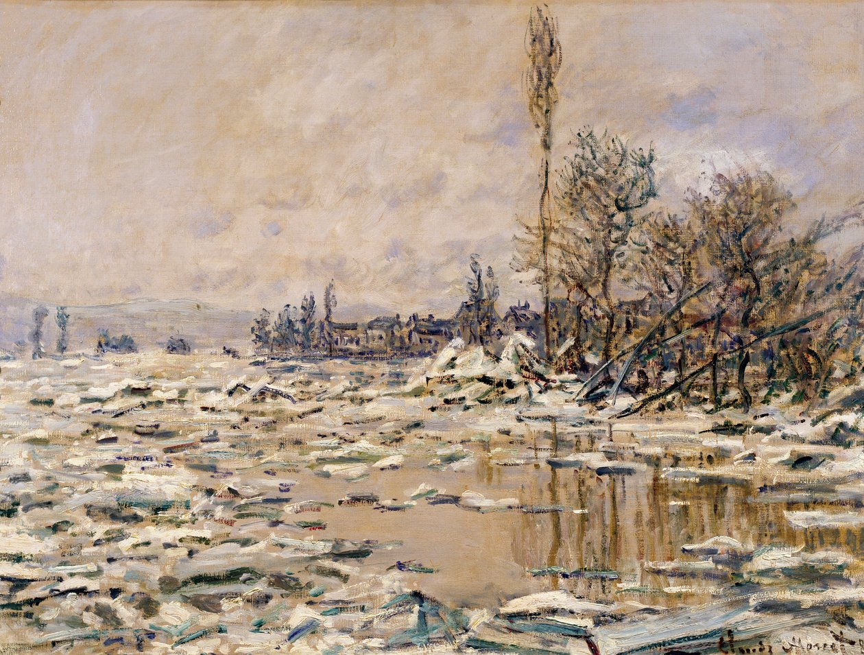 Isens opbrud af Claude Monet