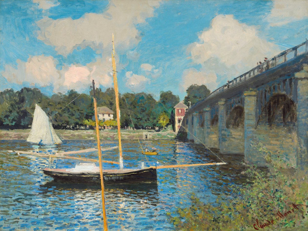 Broen ved Argenteuil, 1874. af Claude Monet