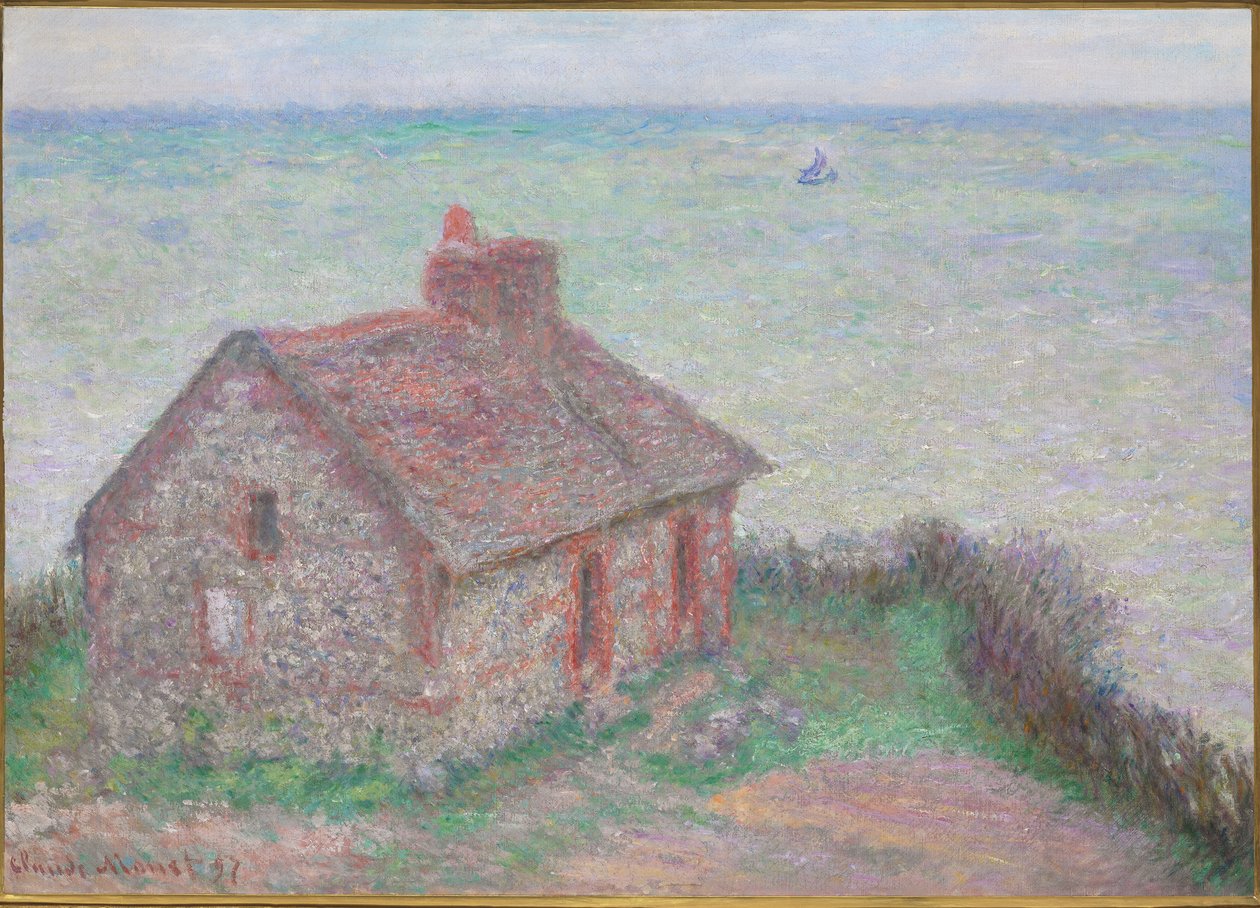 Toldhuset, Pink Effekt, 1897 af Claude Monet