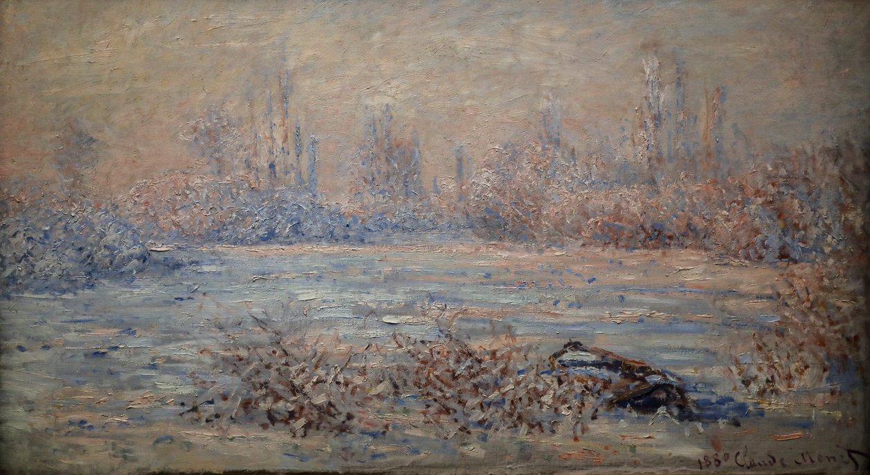 Frost, sol-effekten af Claude Monet