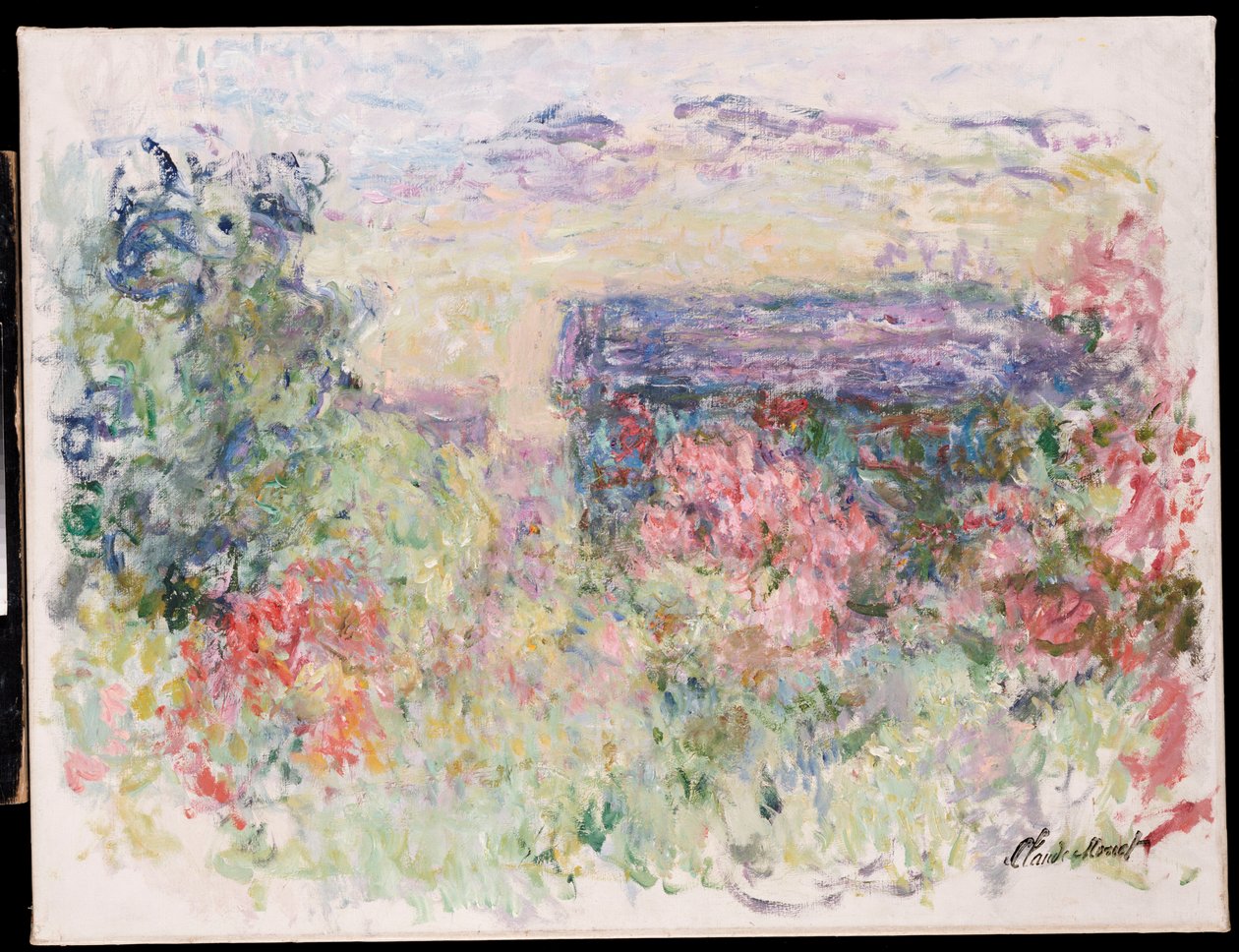 Huset gennem roserne, c.1925-26 af Claude Monet