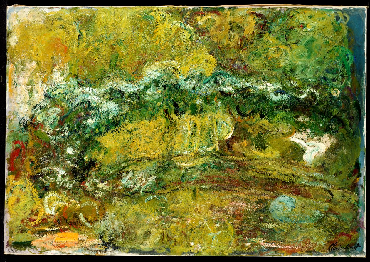 Den japanske bro, ca. 1918-24 af Claude Monet