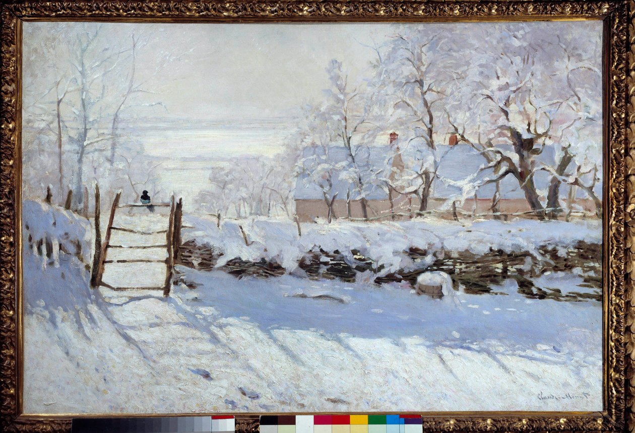 Harakka (luminen maisema, Etretat) af Claude Monet