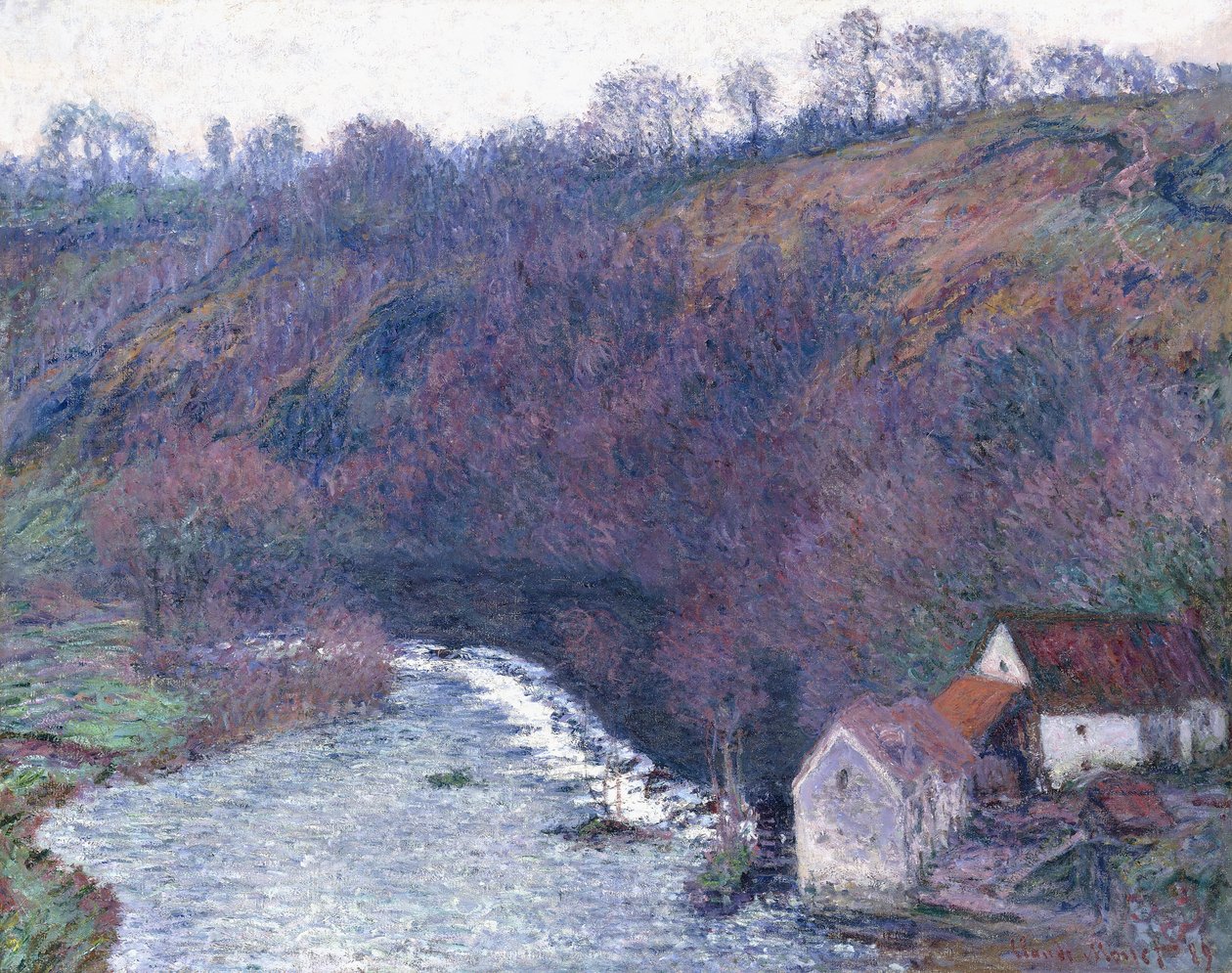 Møllen i Vervy, 1889 af Claude Monet