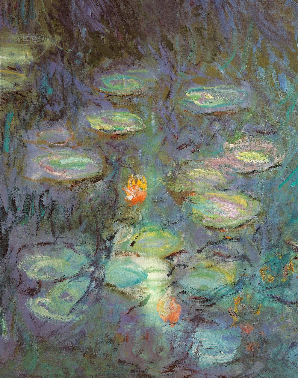 The Nympheas: Morning (detaljer) af Claude Monet