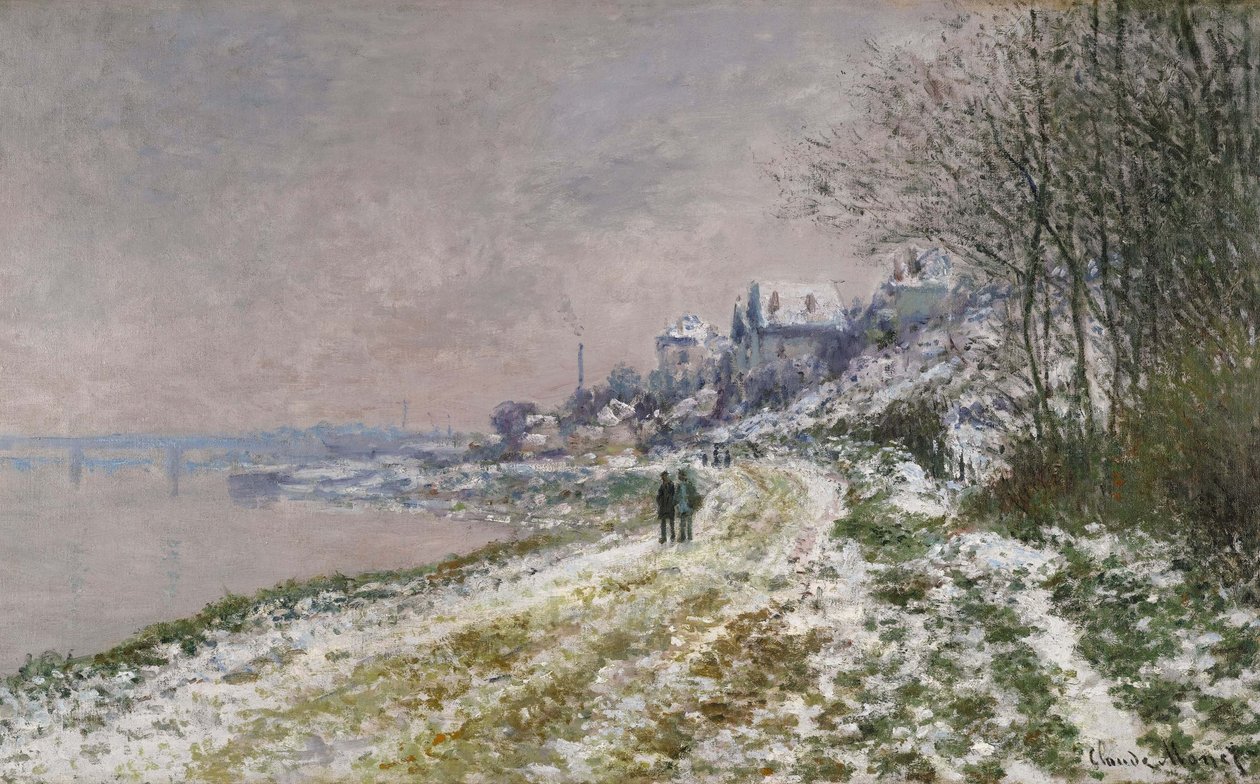 The Path Toward Epinay, Sneeffekt, 1875 af Claude Monet