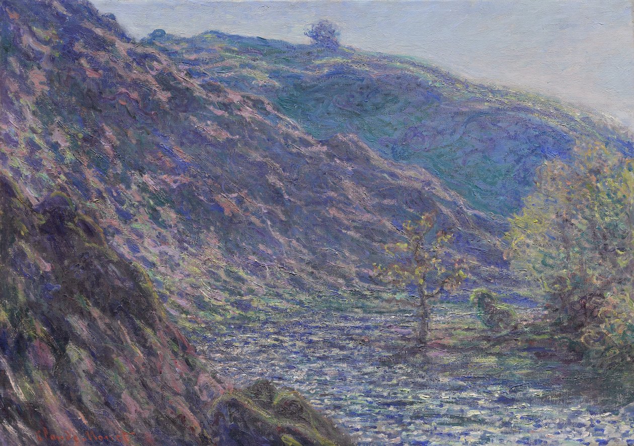 The Petite Creuse River, 1889 af Claude Monet
