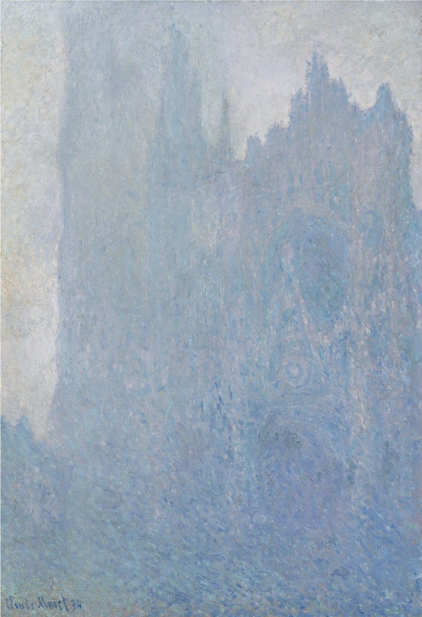 Rouen-katedralen i tåge, 1893 af Claude Monet