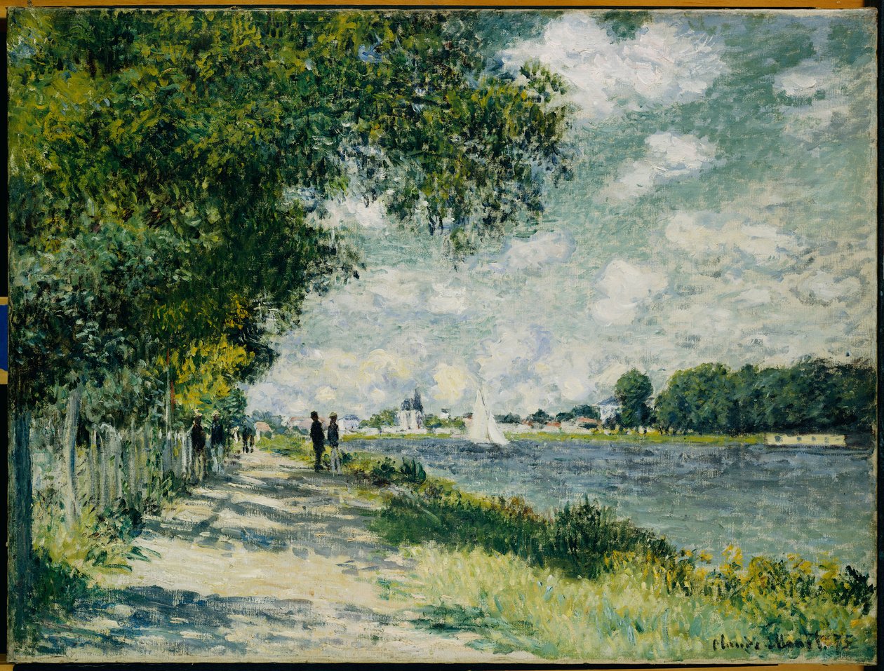 Seinen ved Argenteuil, 1875 af Claude Monet