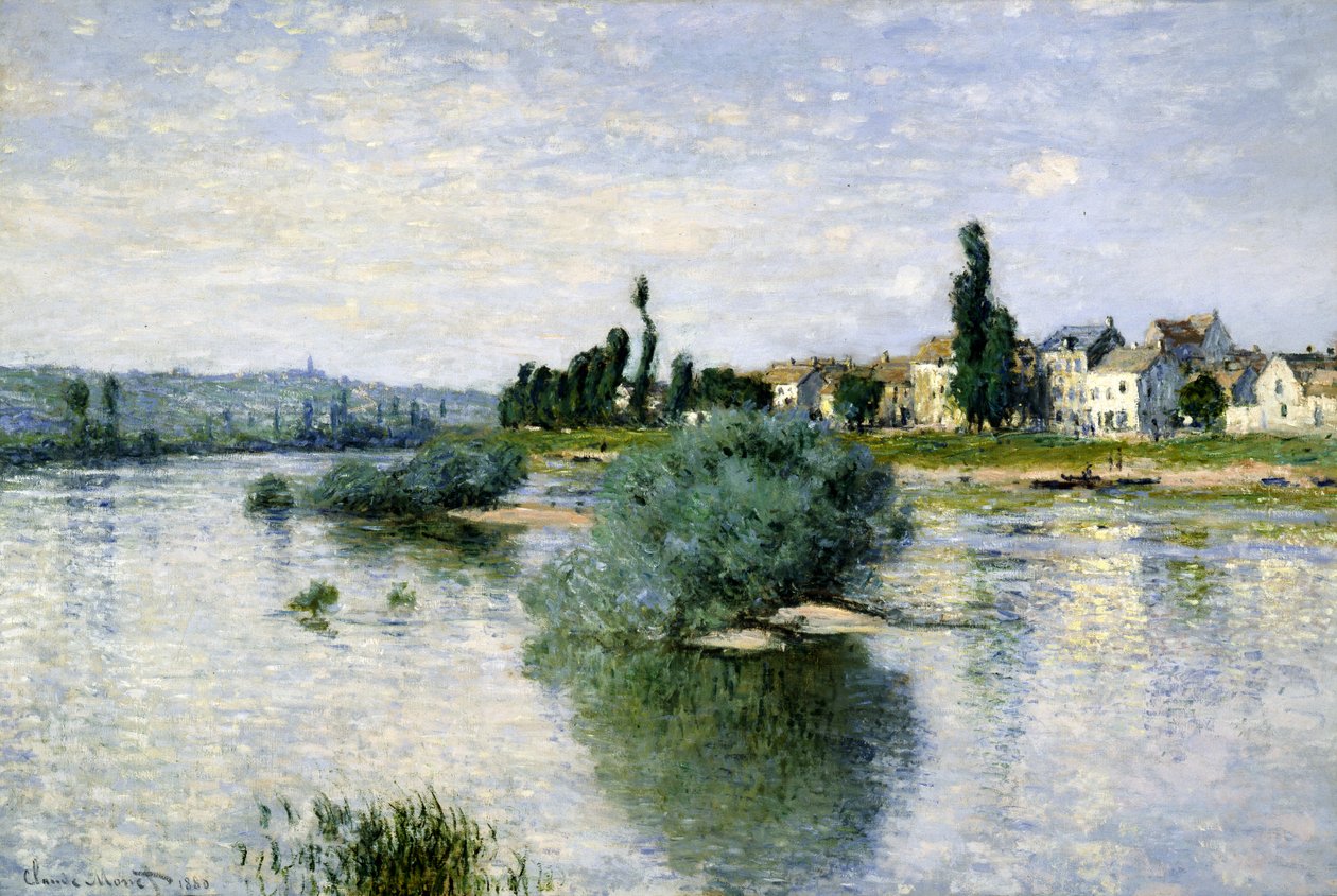 Seinen ved Lavacourt af Claude Monet