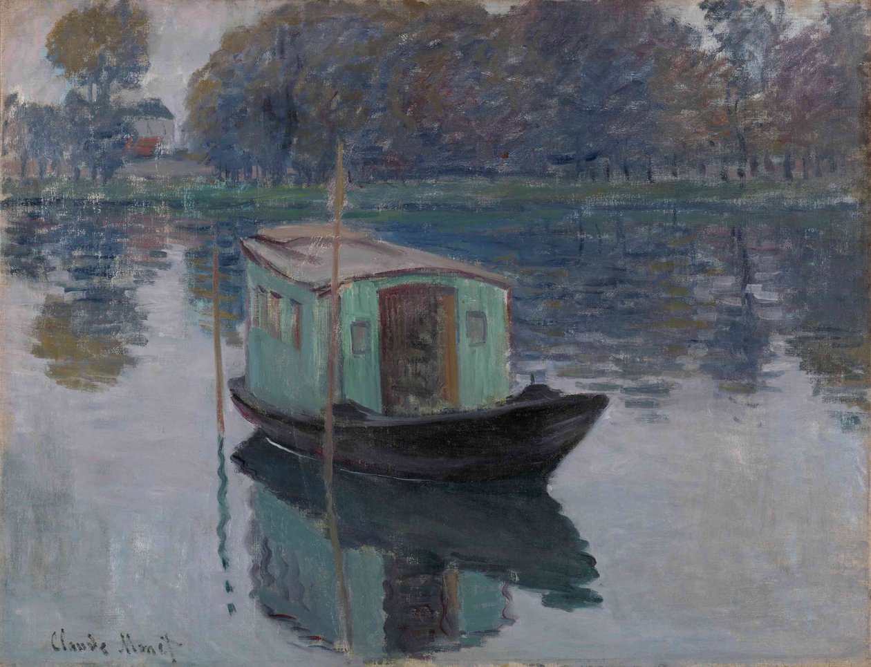 Studiebåden, 1874 af Claude Monet