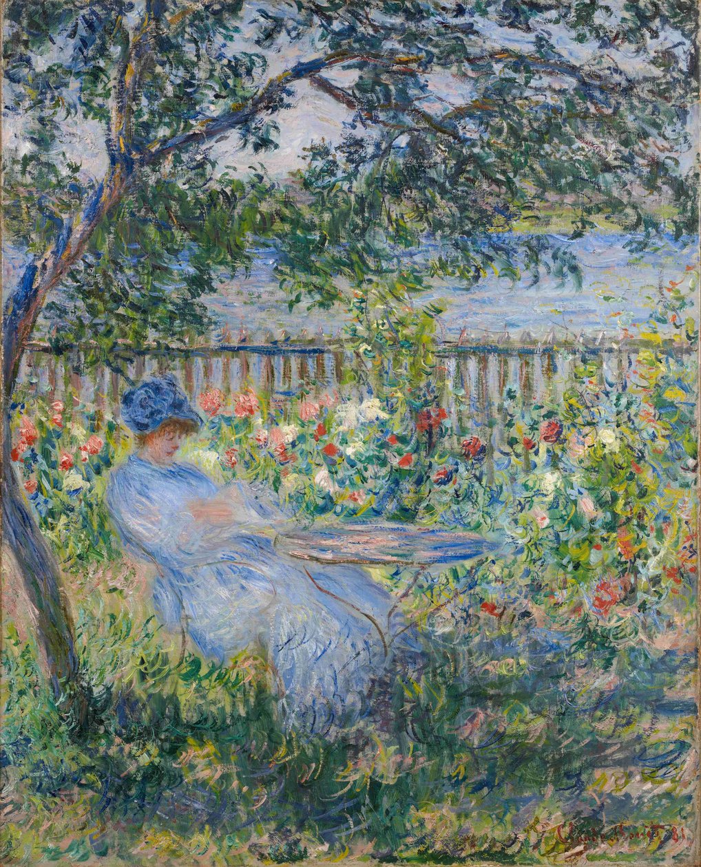Terrassen ved Vétheuil af Claude Monet