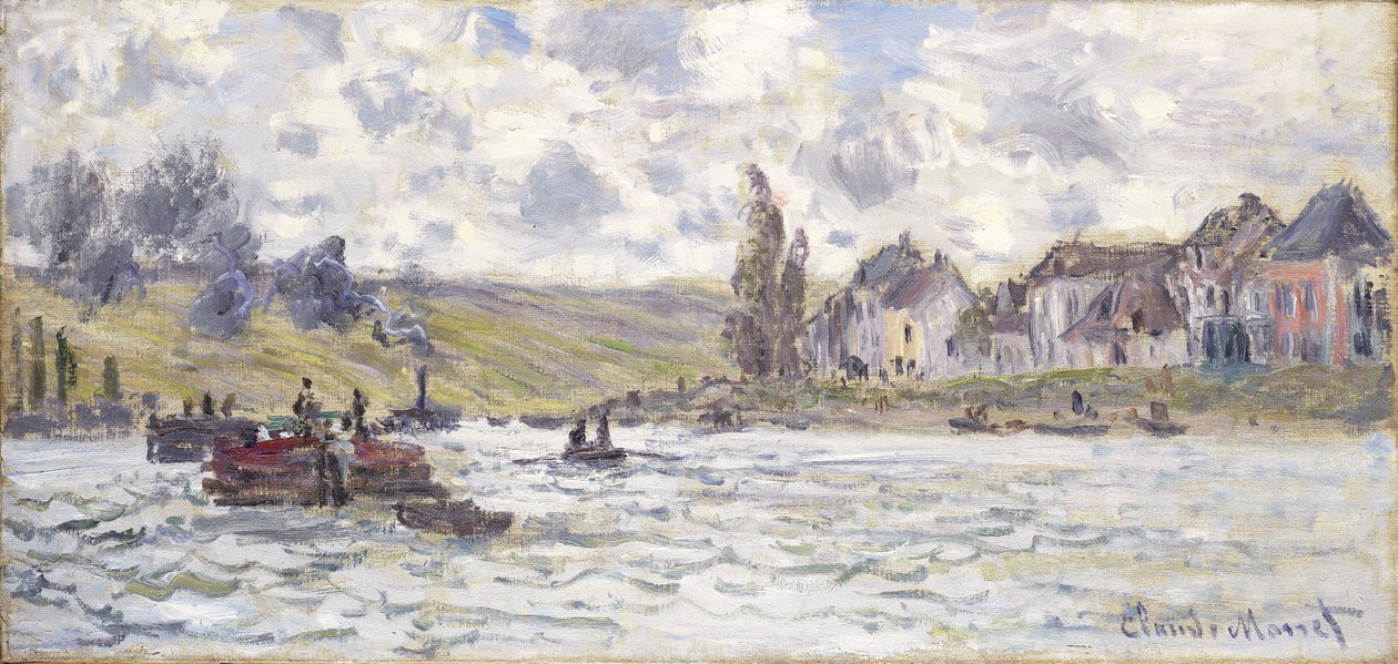 Landsbyen Lavacourt, 1878 af Claude Monet