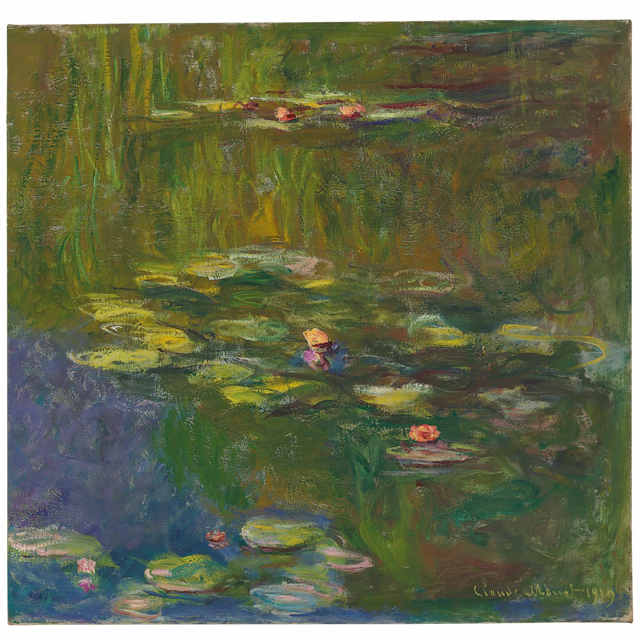 Åkandedammen, 1919 af Claude Monet