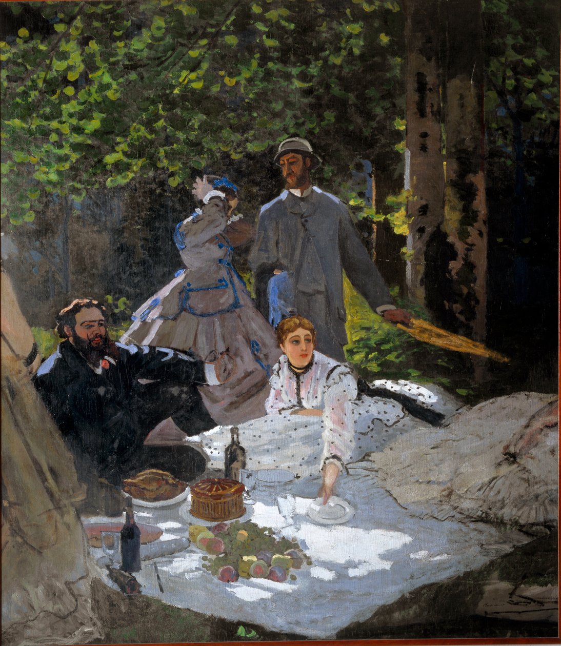 Morgenmaden på græsset af Claude Monet
