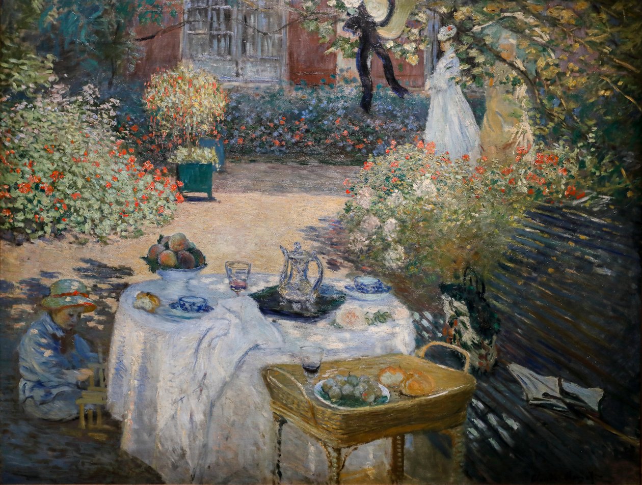 Frokosten: dekorativt panel af Claude Monet