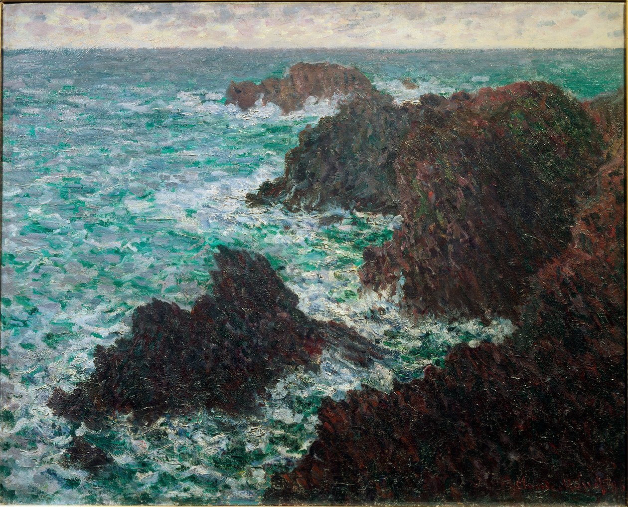 Klipperne i Belle-Ile, den vilde kyst af Claude Monet