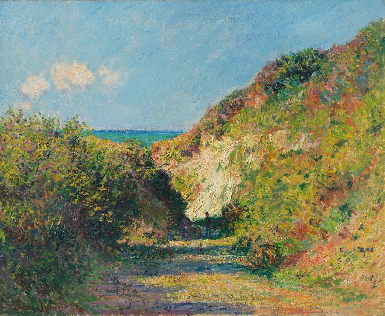 Den sunkne sti, 1882 af Claude Monet