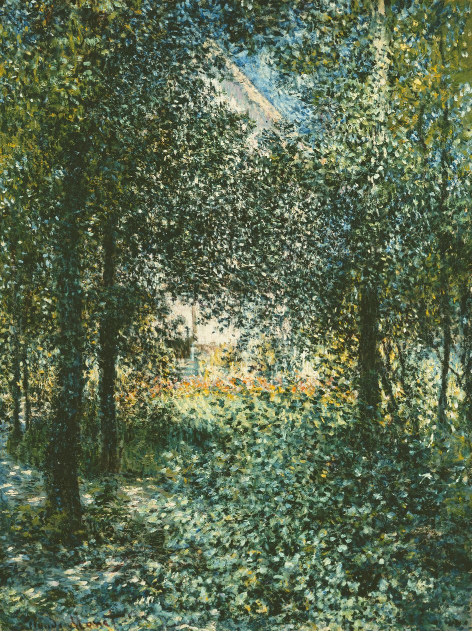 Thicket: The House of Argenteuil, 1876 af Claude Monet