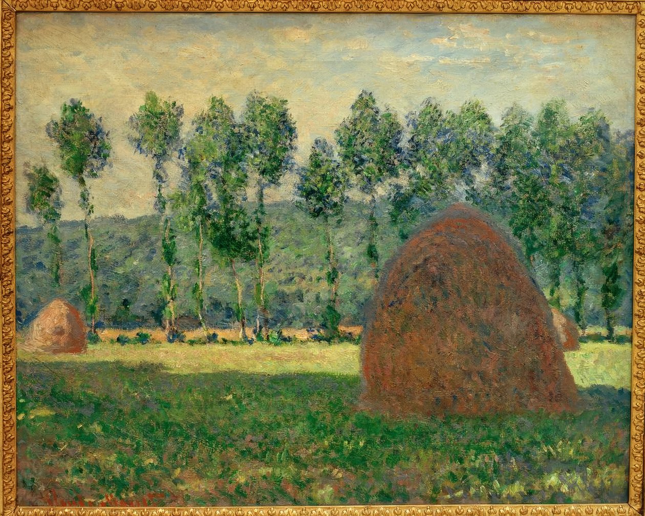 En møllesten nær Giverny af Claude Monet