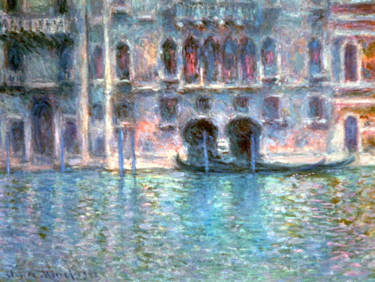 Venedig, Palazzo Da Mula, 1908 af Claude Monet