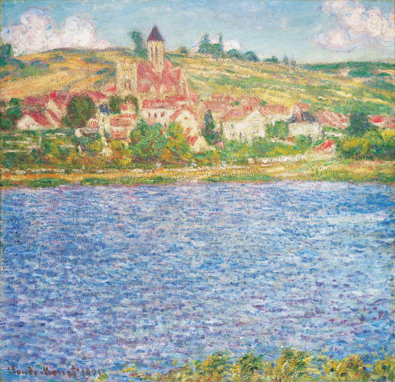 Vetheuil, eftermiddag, 1901 af Claude Monet