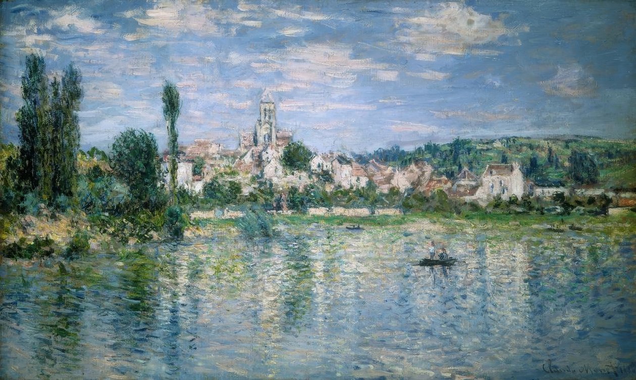 Udsigt over Vétheuil, sommer af Claude Monet