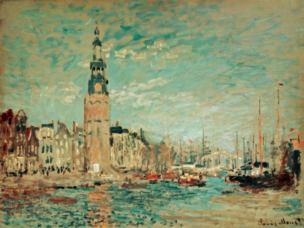 Udsigt fra Montalban Tower, Amsterdam af Claude Monet