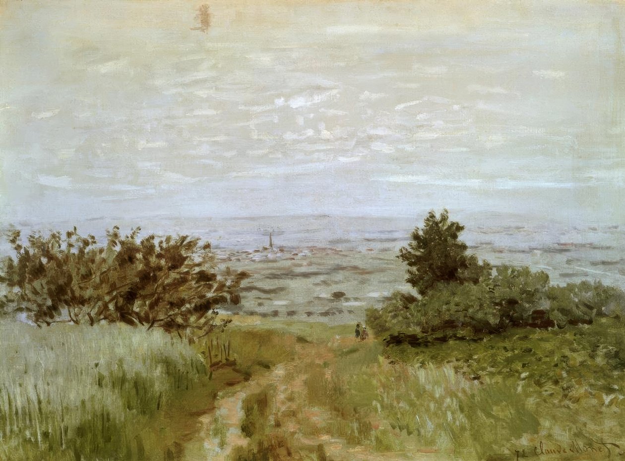 Udsigt over sletten ved Argenteuil af Claude Monet