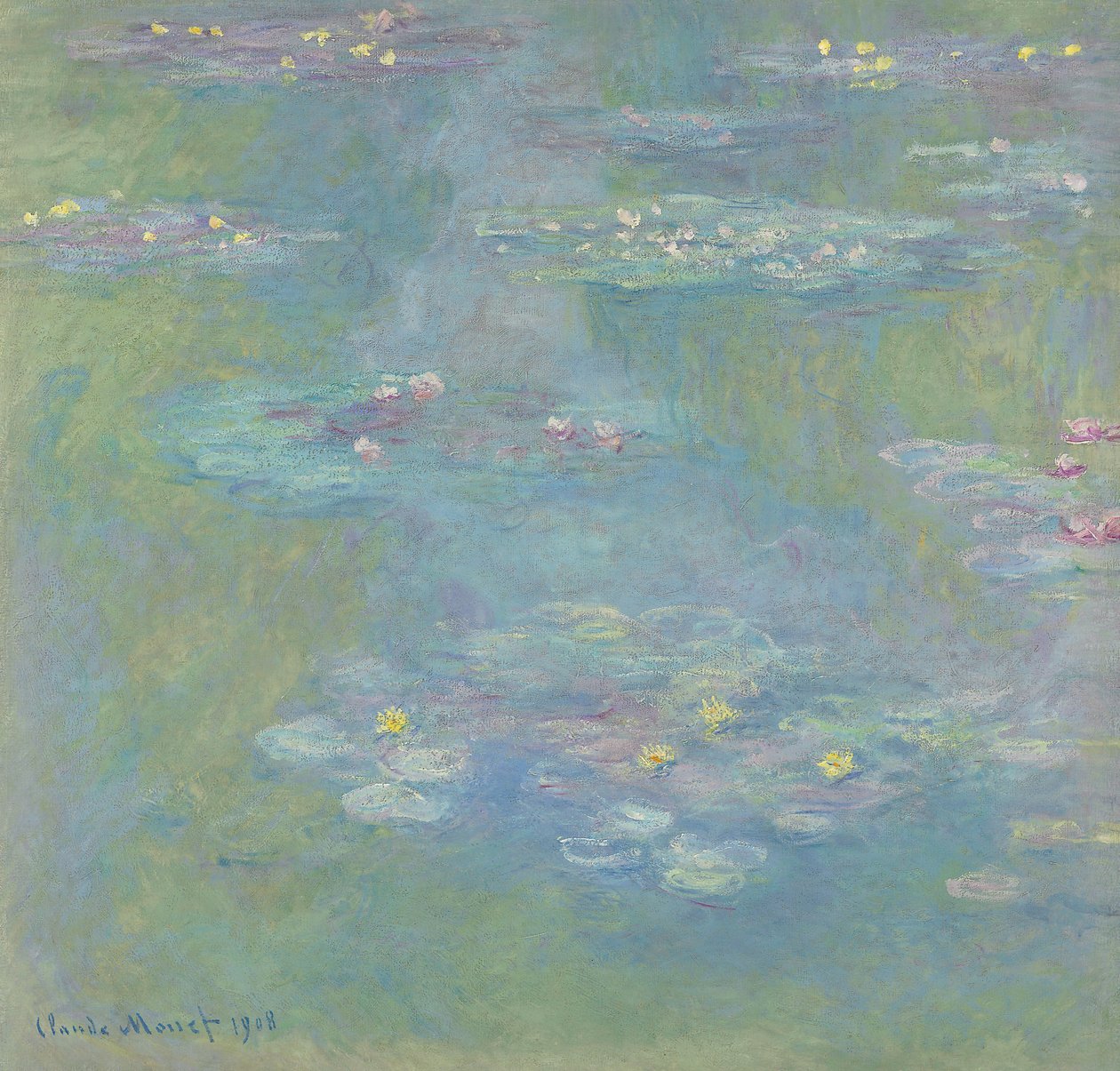 Vandliljer; Nympheas, 1908 af Claude Monet