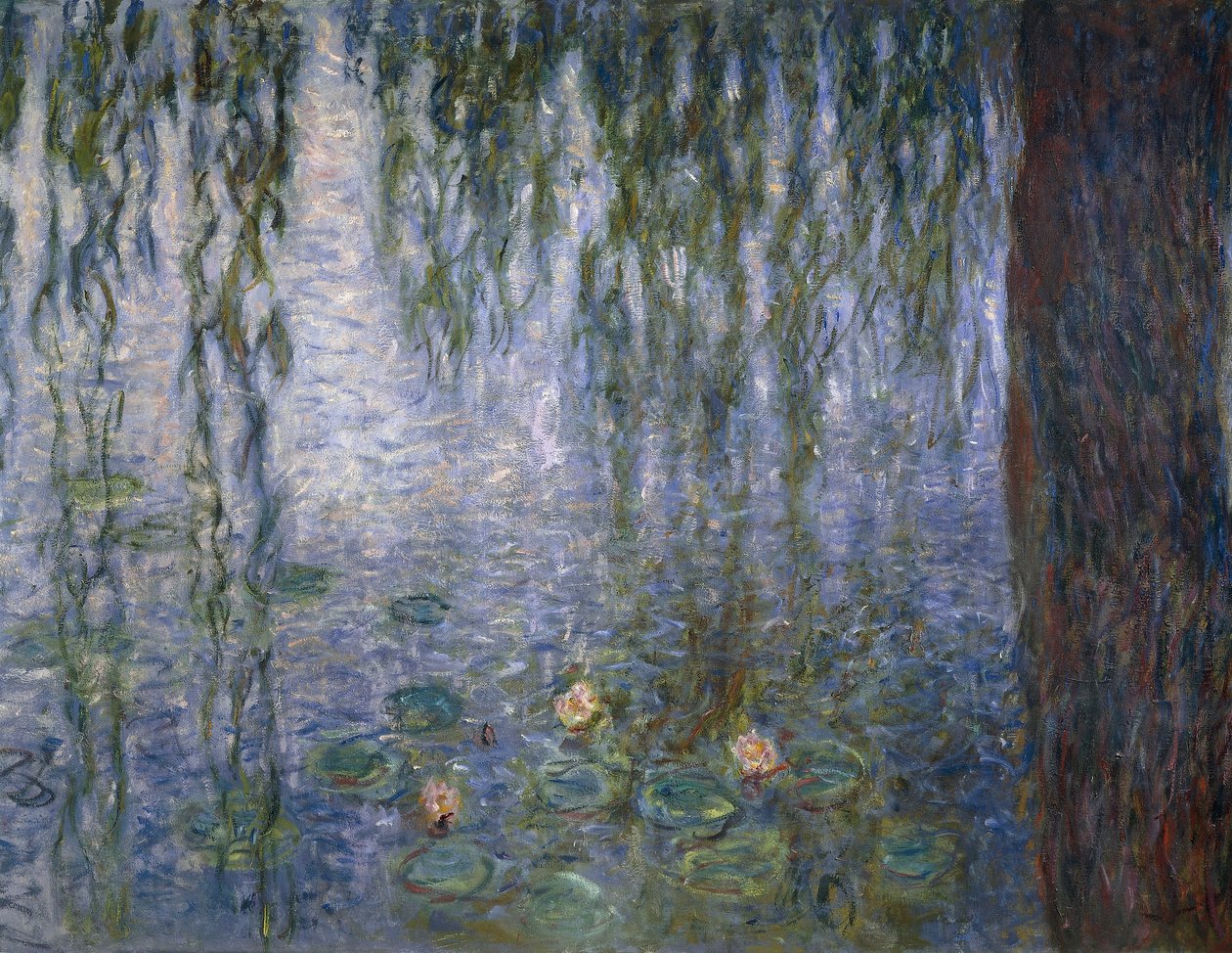 Vandliljer, af Claude Monet, detalje af Claude Monet