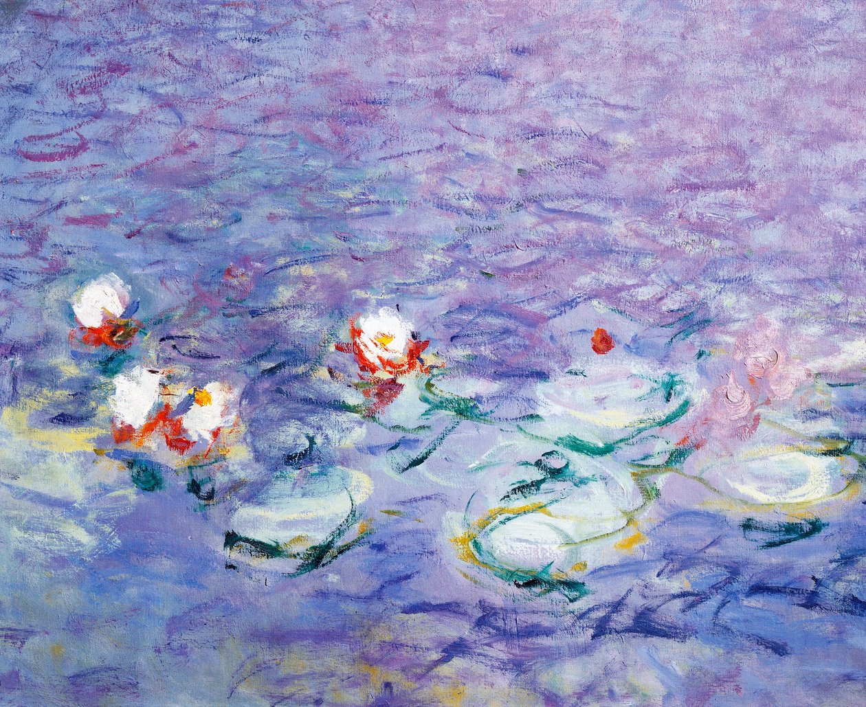 Åkander, af Claude Monet, detalje af Claude Monet